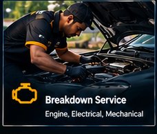 PSK mechanic performing breakdown service