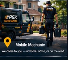 PSK mobile mechanic arriving on site