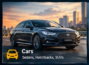Sedan car serviced by PSK